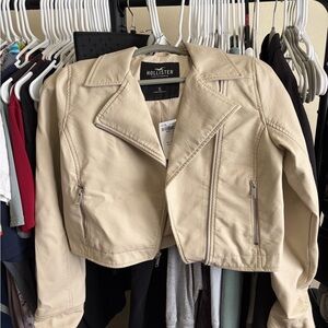 Hollister Women's Faux Leather Crop Jacket
